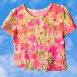 Vintage Lacey Floral Top